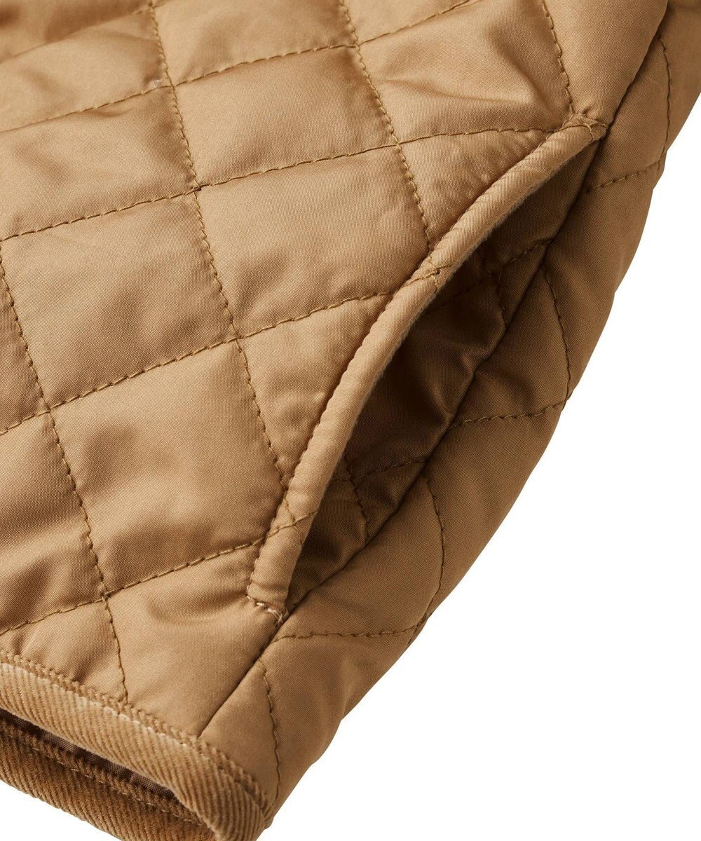 MIKI HOUSE HOT BISCUITS 【80-120cm】 抗菌・抗ウィルス ノーカラー キルティング 中綿ジャンパー 