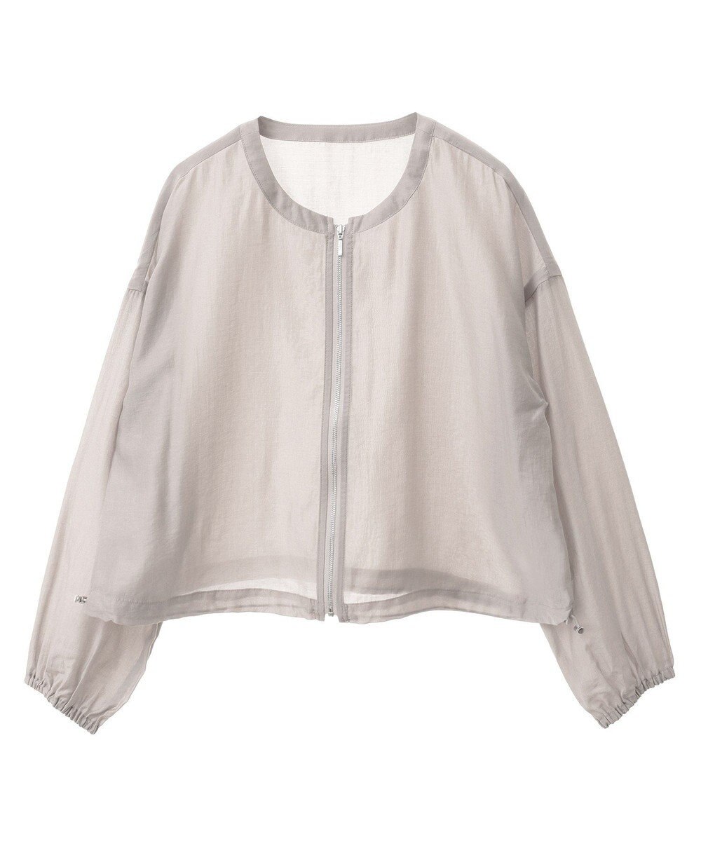 earth music&ecology シアーショートシャツブルゾン 