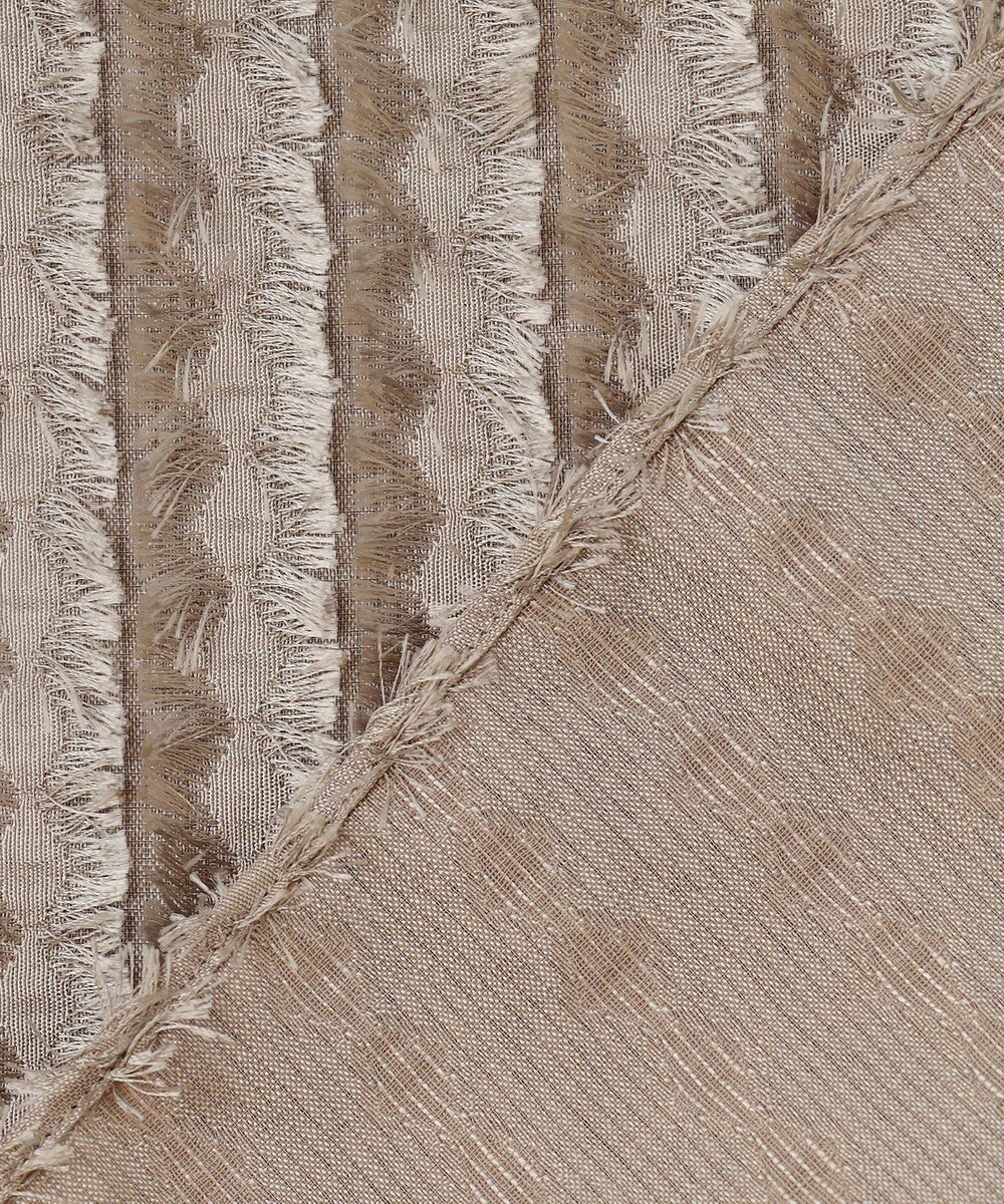 自由区 【セットアップ対応・洗える】フリンジジャガード ブラウス 