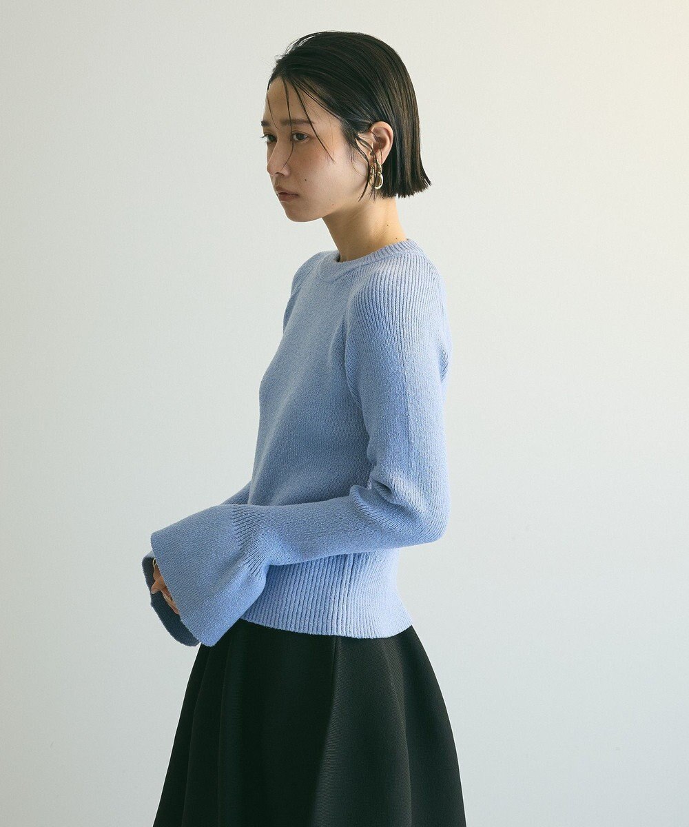 Green Parks armonia．袖フレアニットプルオーバー 