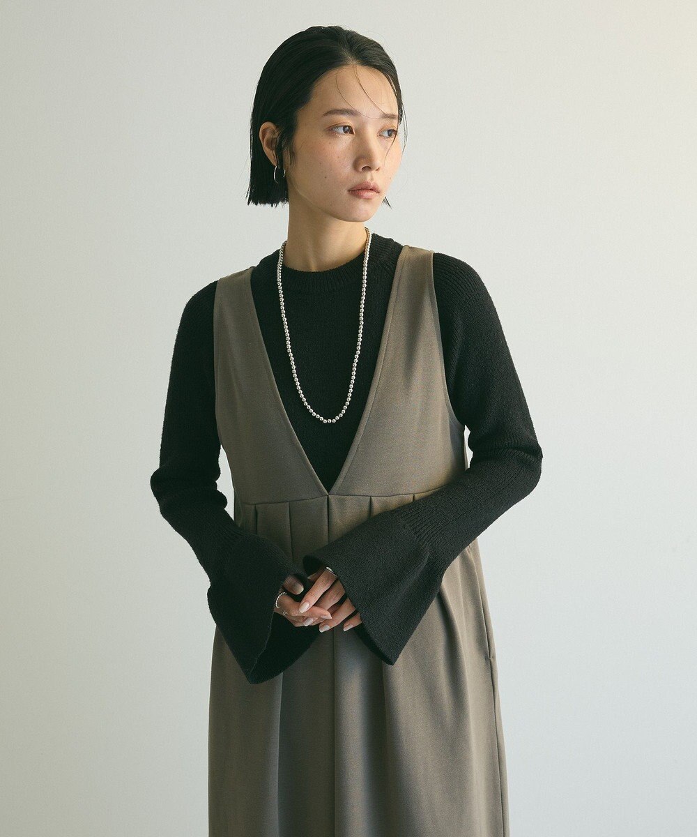 Green Parks armonia．袖フレアニットプルオーバー 