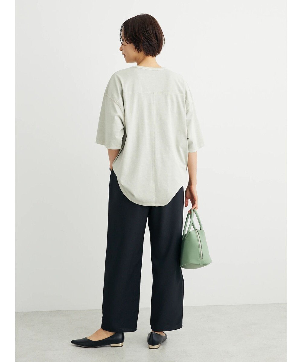 Green Parks ５分袖ピグメントロゴプルオーバー 