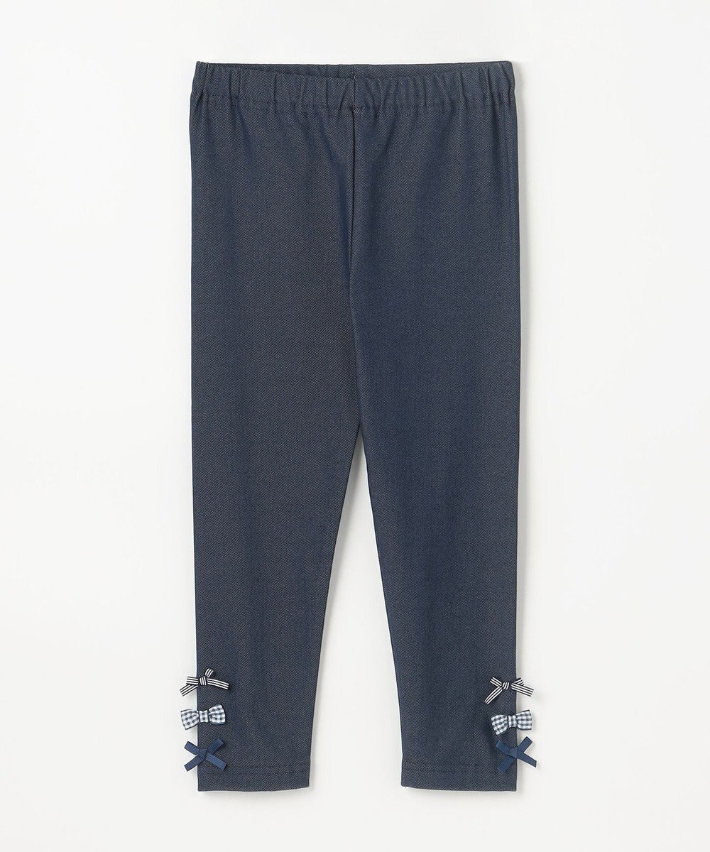 ANY KIDS 裾リボン 無地レギンス 