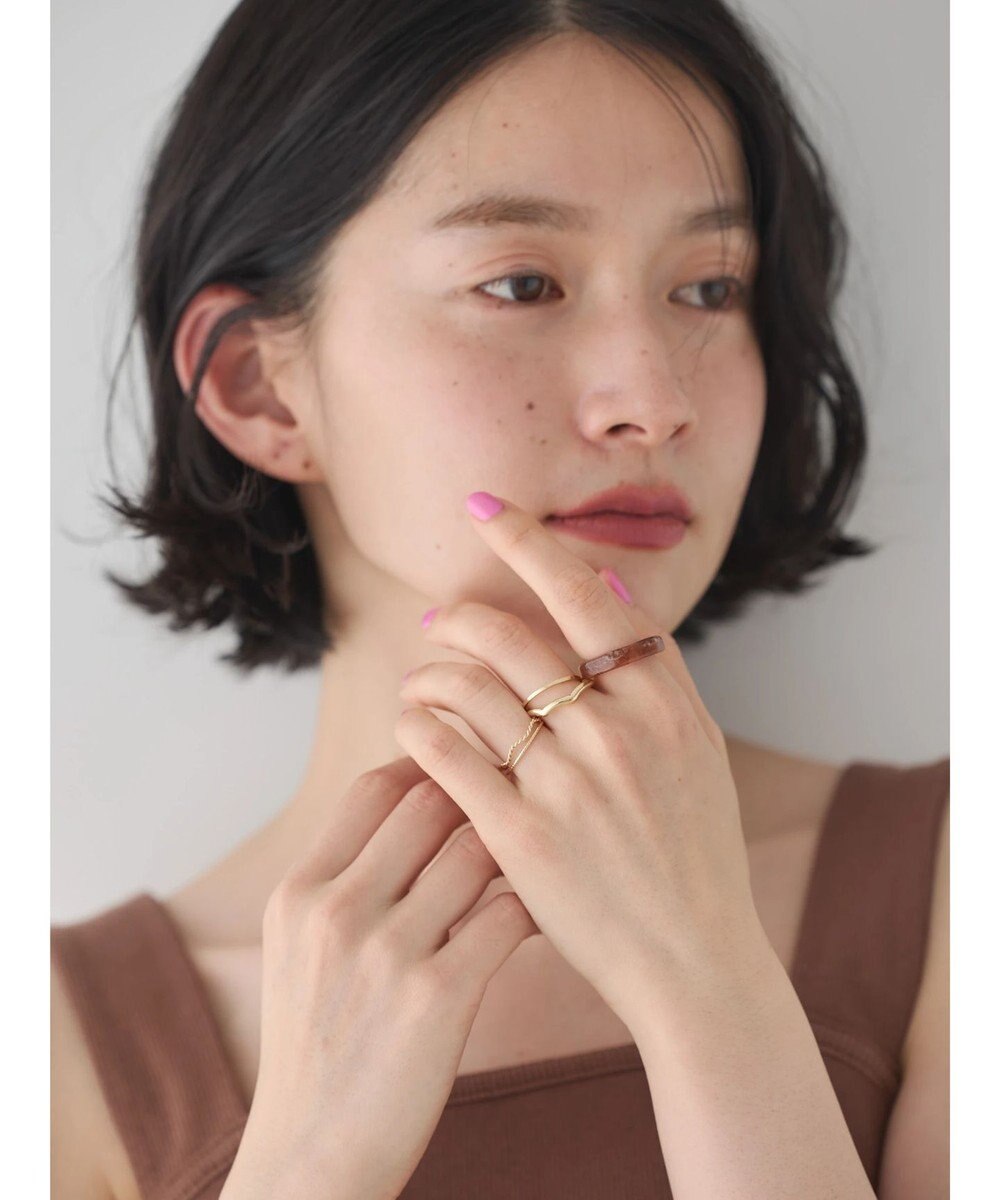 AMERICAN HOLIC ５ＳＥＴ　アクリル×メタルリング 