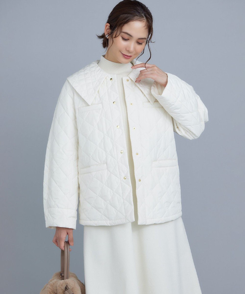 組曲 L 【洗える・中綿】2WAYキルト コート 
