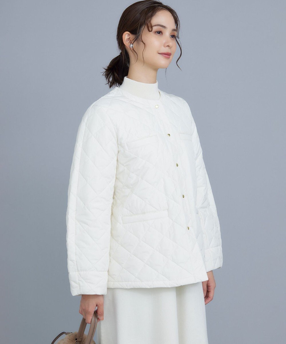 組曲 【洗える・中綿】2WAYキルト コート 