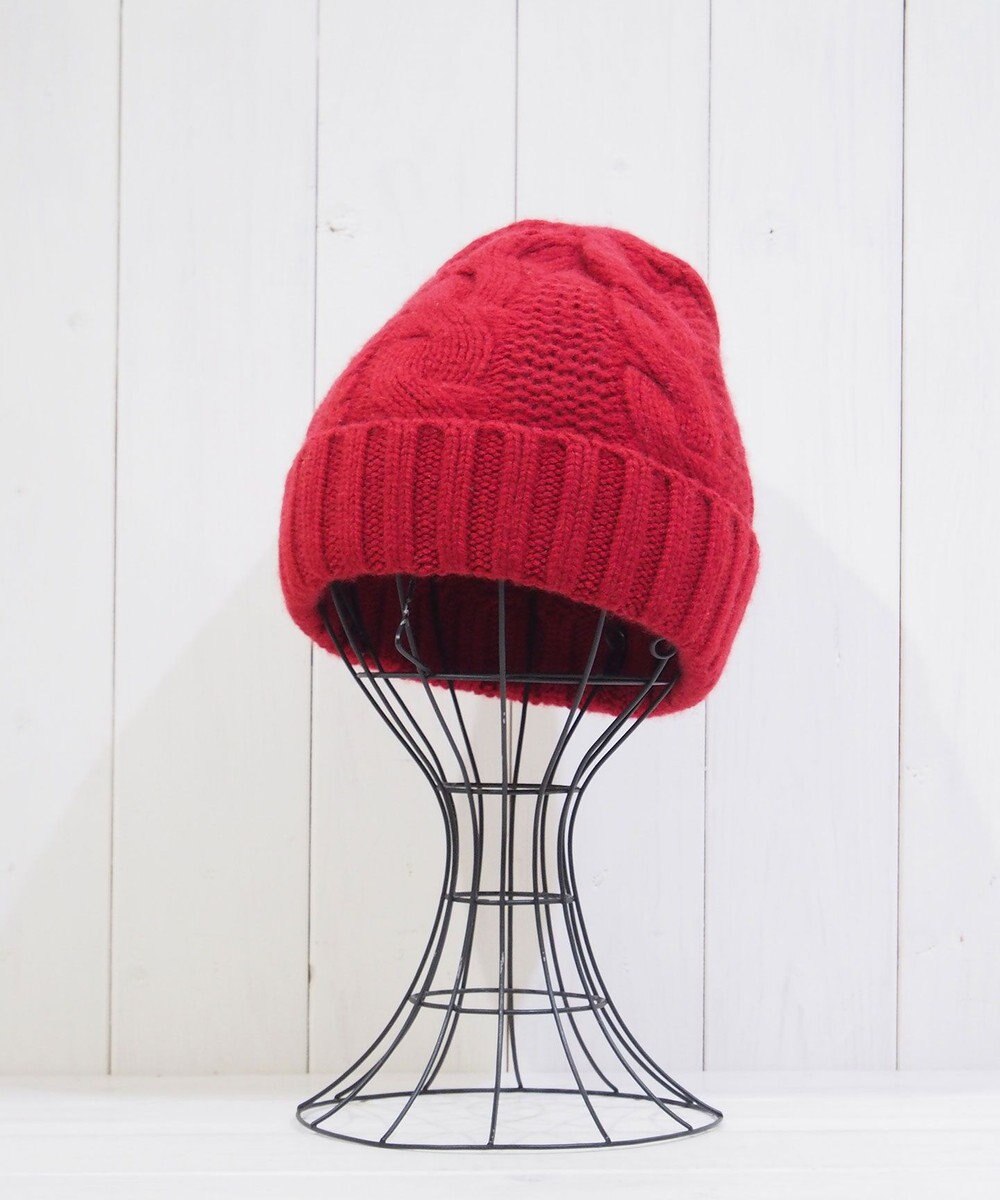 石田製帽 〈新色追加！〉カシミヤニット アラン編みワッチN ニット帽 