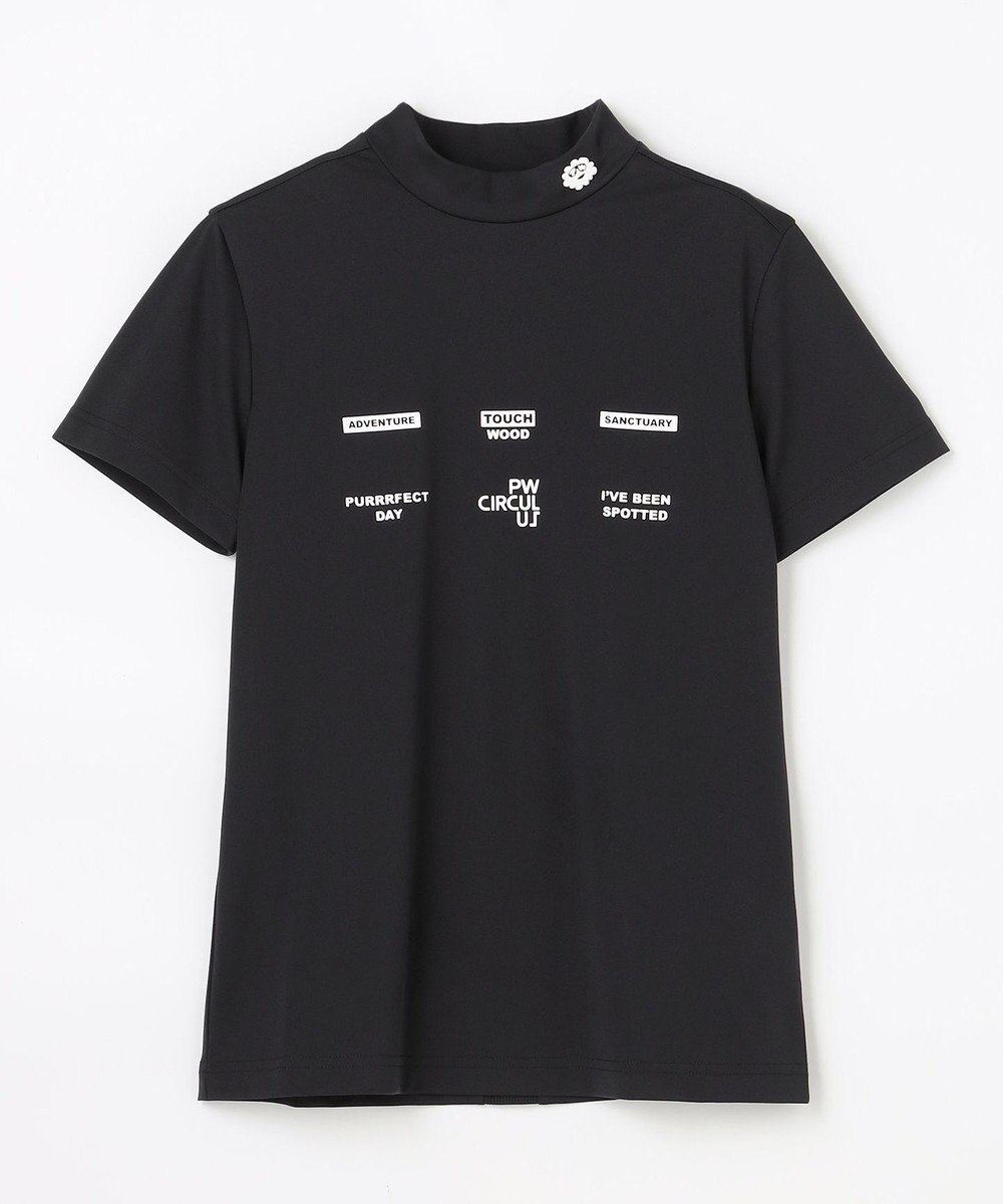PW CIRCULUS 【WOMEN】メッシュコンビ モックネック  ゴルフウェア レディース 