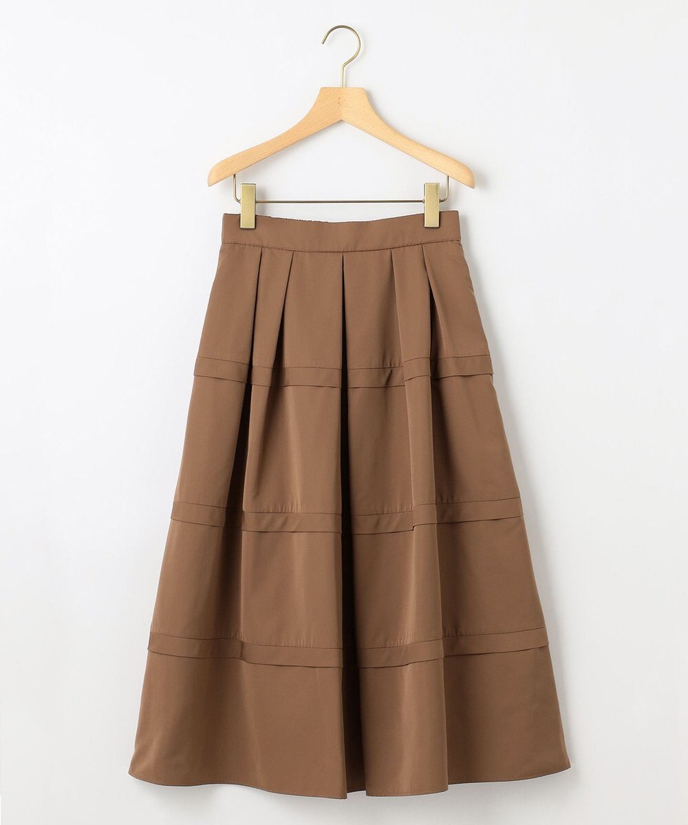 組曲 フリルタフタ フレアスカート 