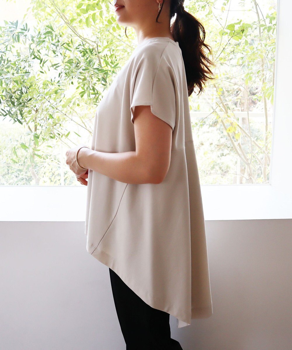 UNFILO 【新色追加！/接触冷感】マイビューティ バックフレアTシャツ 