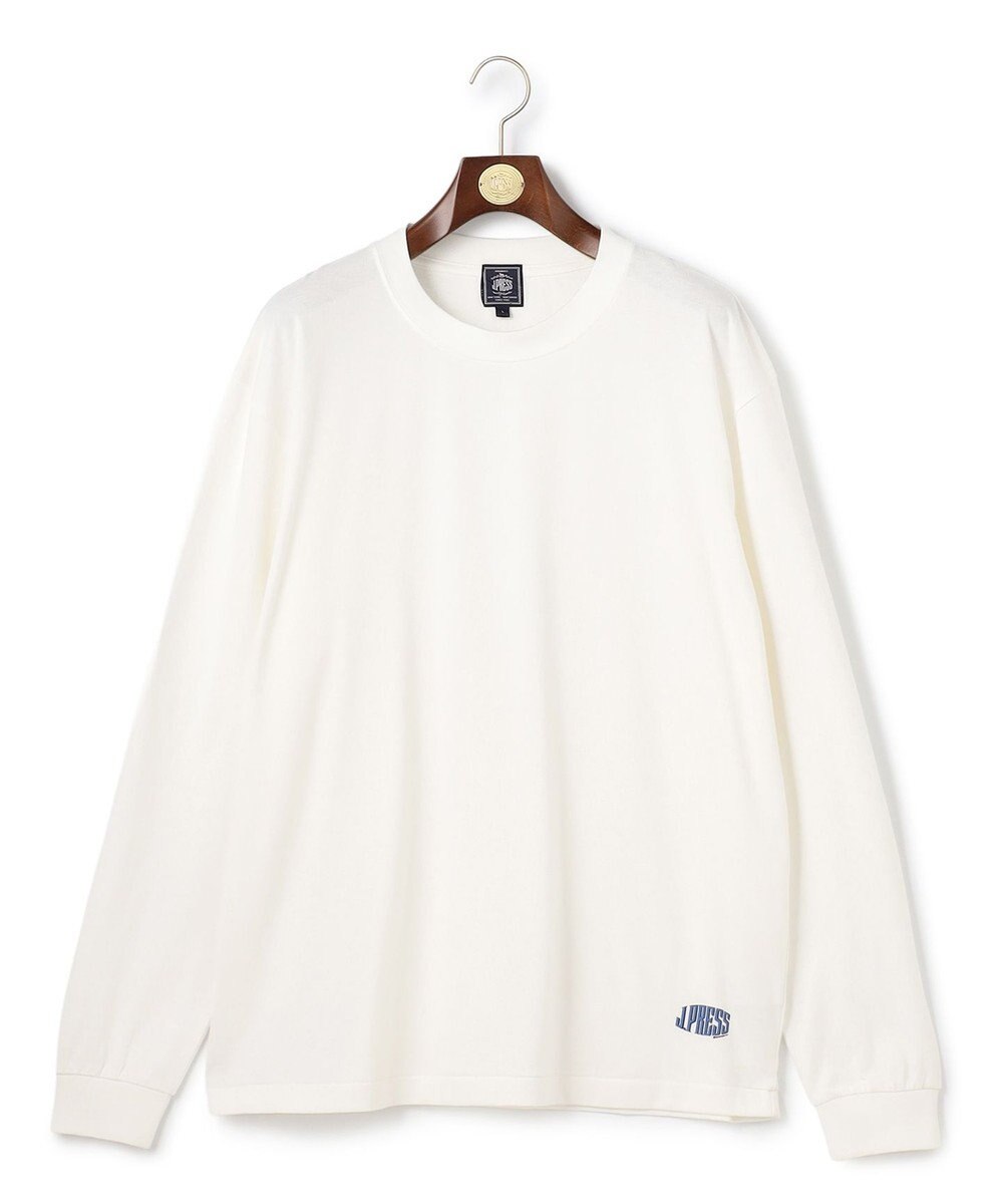 J.PRESS MEN 【J.PRESS ORIGINALS】【UNISEX】Cotton Jersey Small Logo Long Sleeve T-shirt 