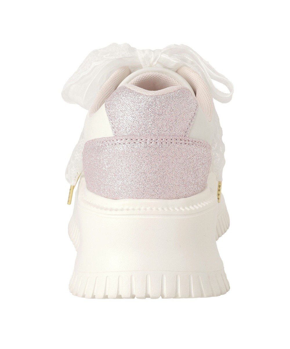 Maison de FLEUR レースリボン厚底スニーカー 