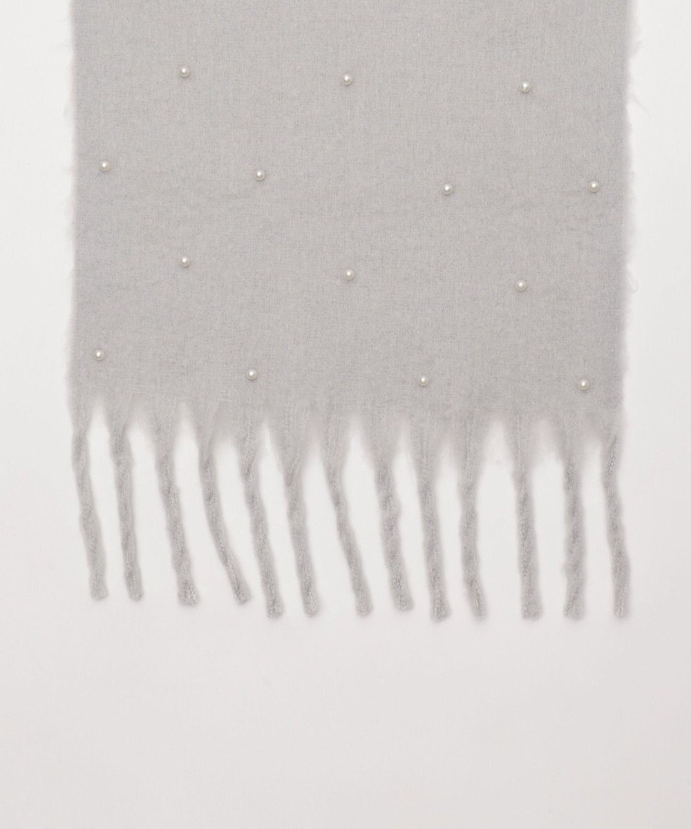 WEGO パール付きワイドフリンジストール 