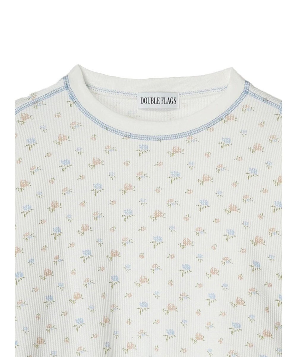 Green Parks ・Ｄｏｕｂｌｅ　Ｆｌａｇｓ　フラワーｐｔワッフルロンＴＥＥ 