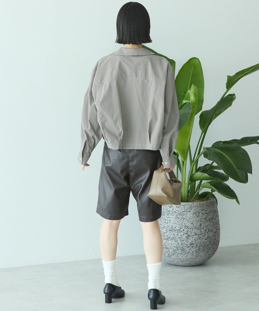 AMERICAN HOLIC クロップド丈バックタックシャツ 