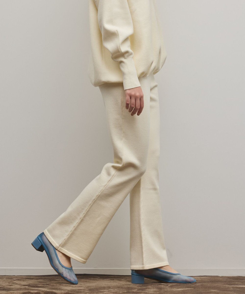 GRACE CONTINENTAL スウェットライクニットパンツ 