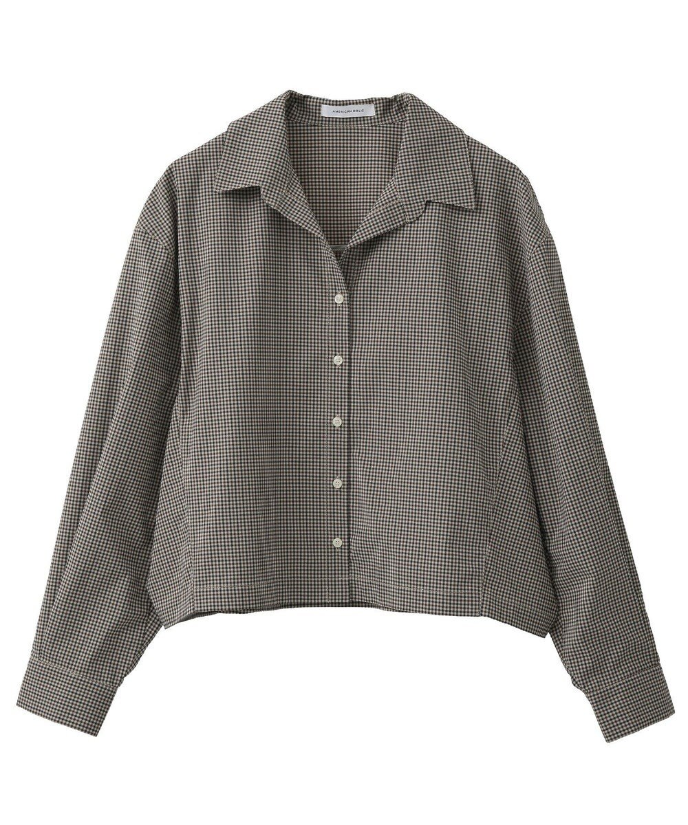 AMERICAN HOLIC クロップド丈バックタックシャツ 