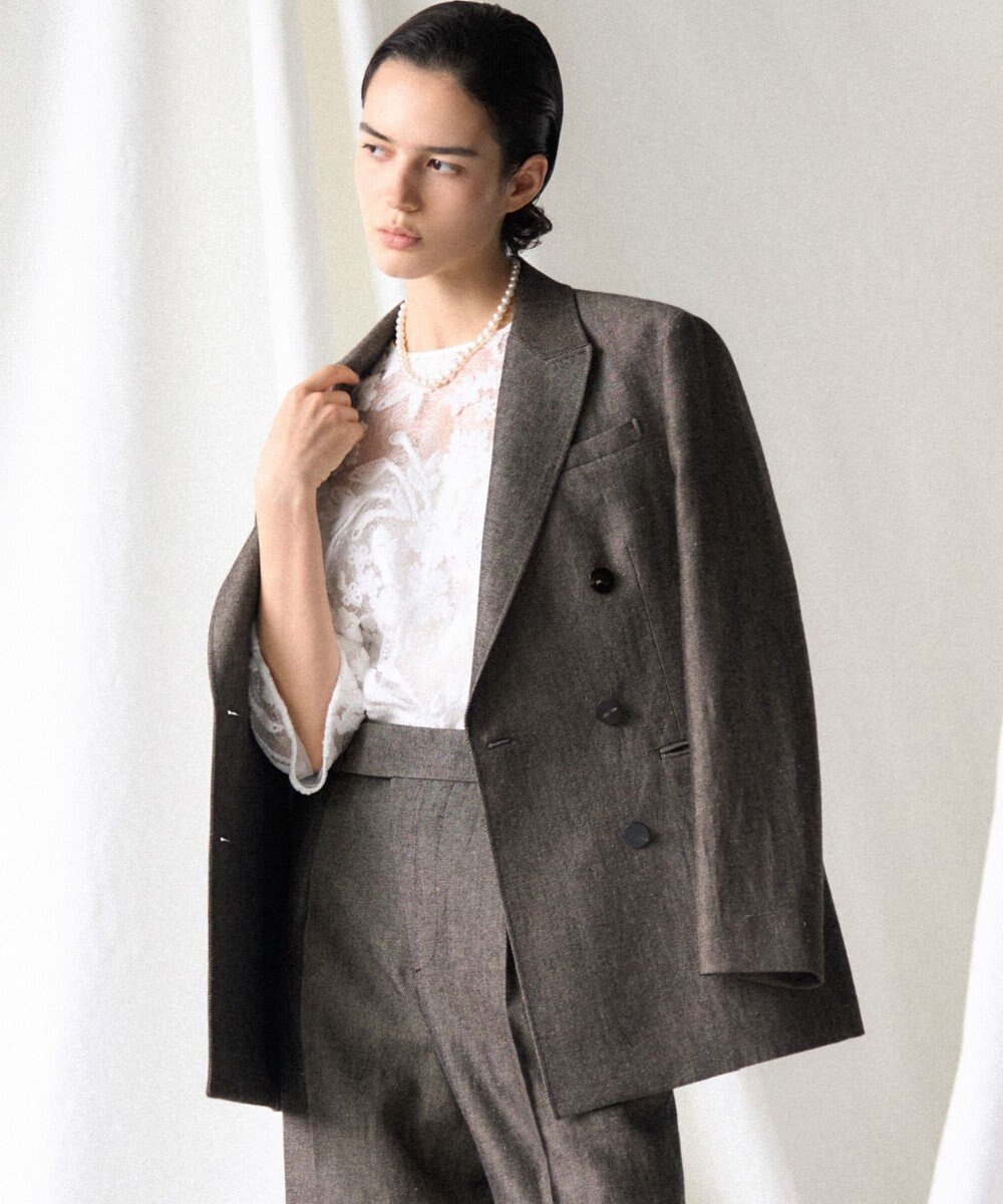 23区 【GOLD LABEL】ウールリネンツイル ジャケット 