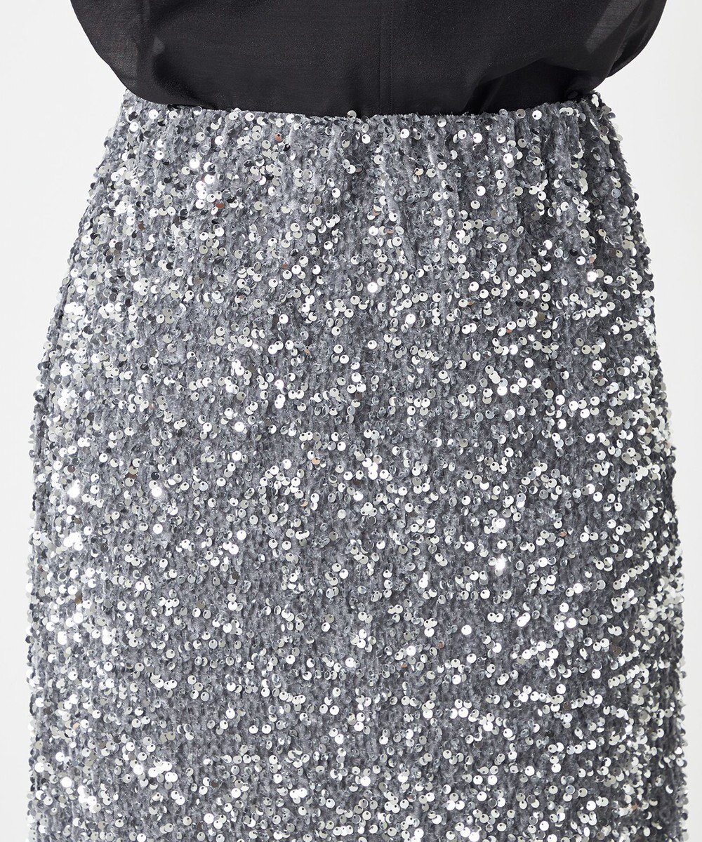 NAVE 【Nave・洗える】スパンコール スカート 