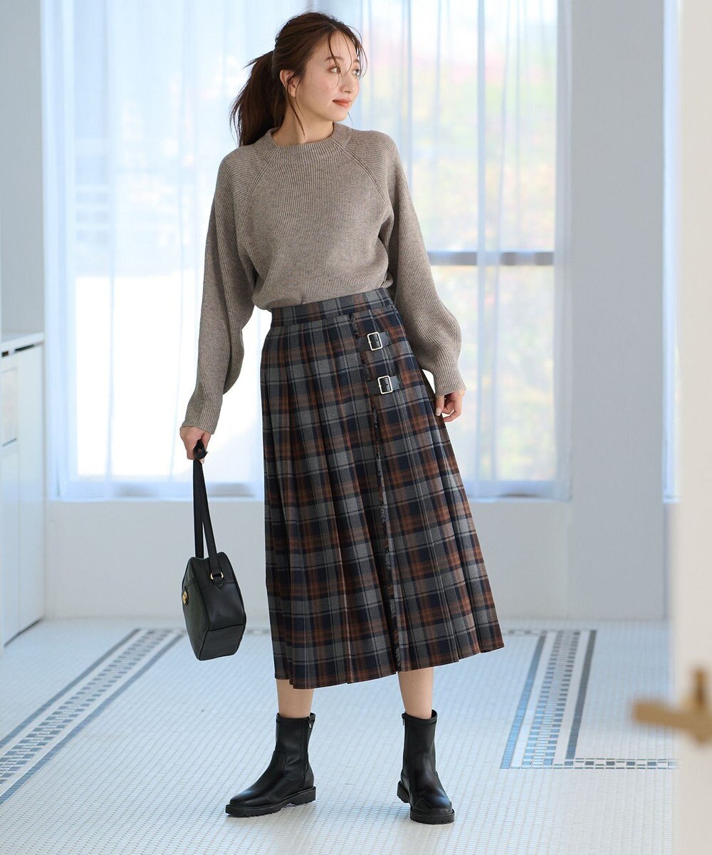 ANY ウールブレンドバルーンスリーブニット 