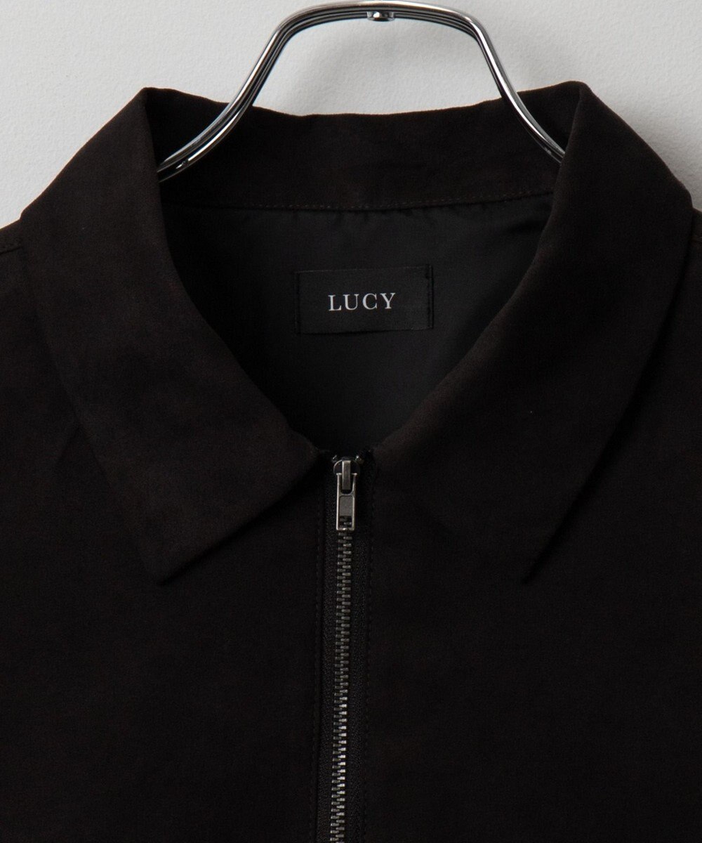 WEGO フェイクスウェードハーフZIPシャツ（LS） 