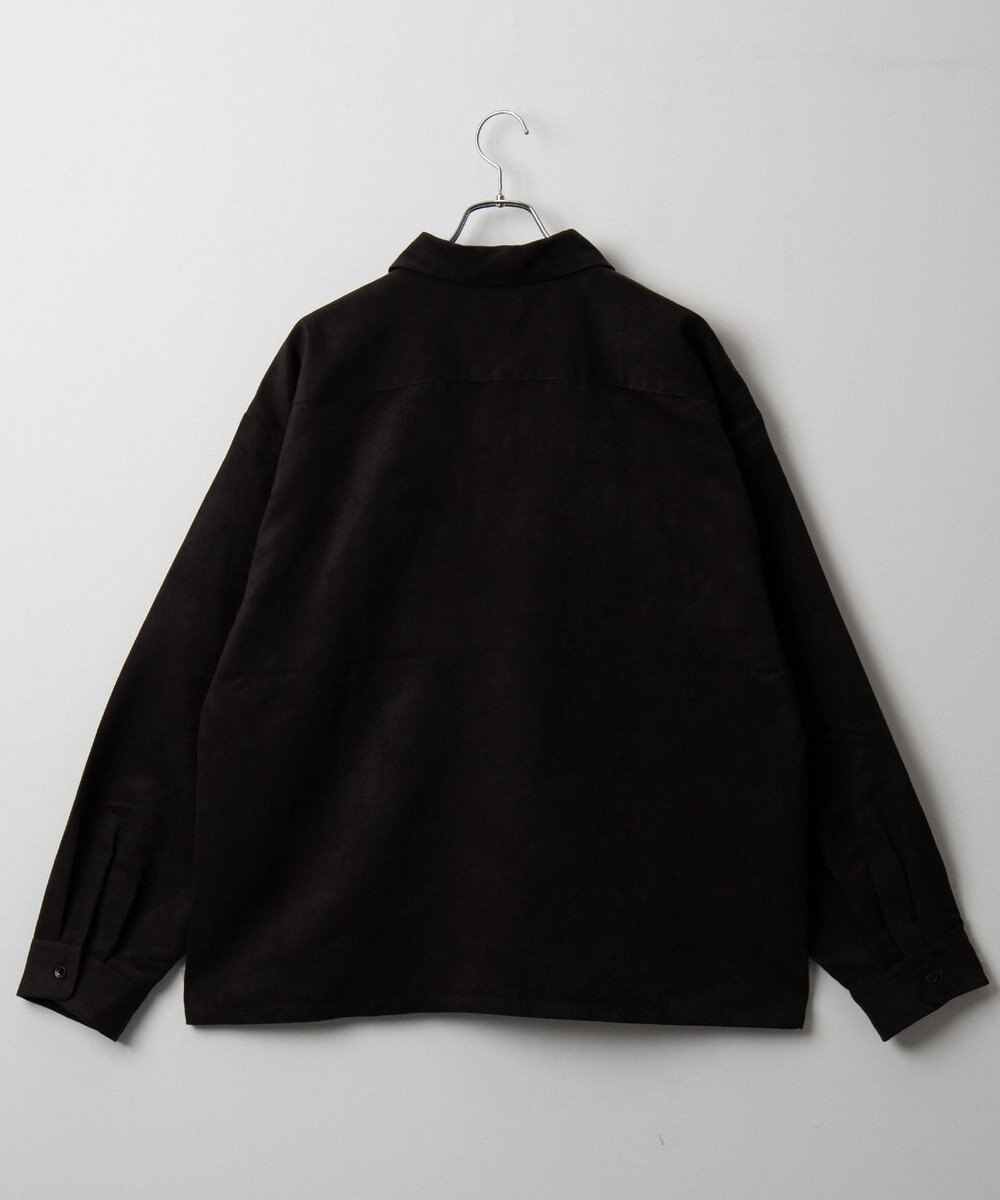 WEGO フェイクスウェードハーフZIPシャツ（LS） 