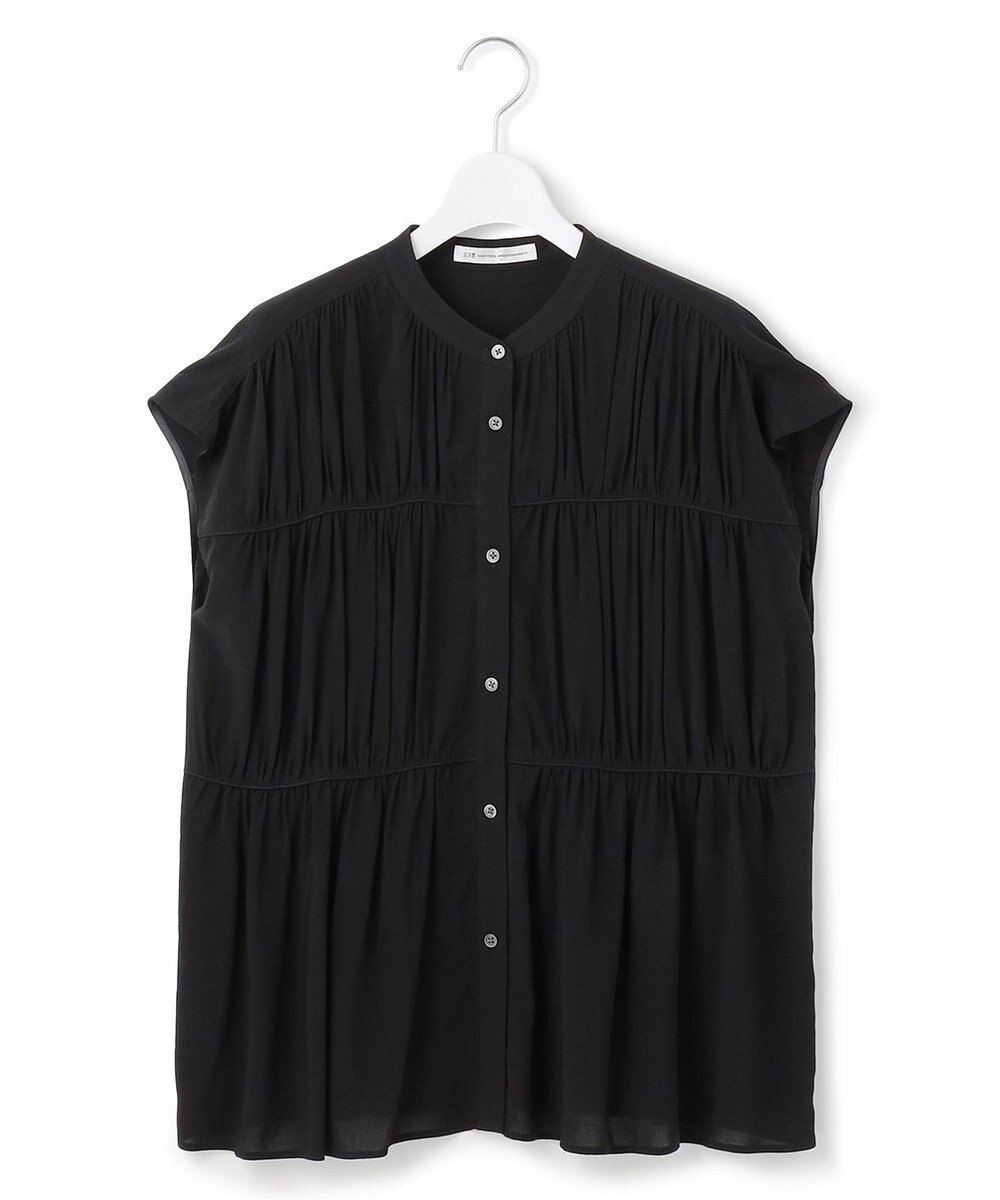 23区 S 【接触冷感/WEB&一部店舗限定】レーヨンスパローン ティアード ブラウス 