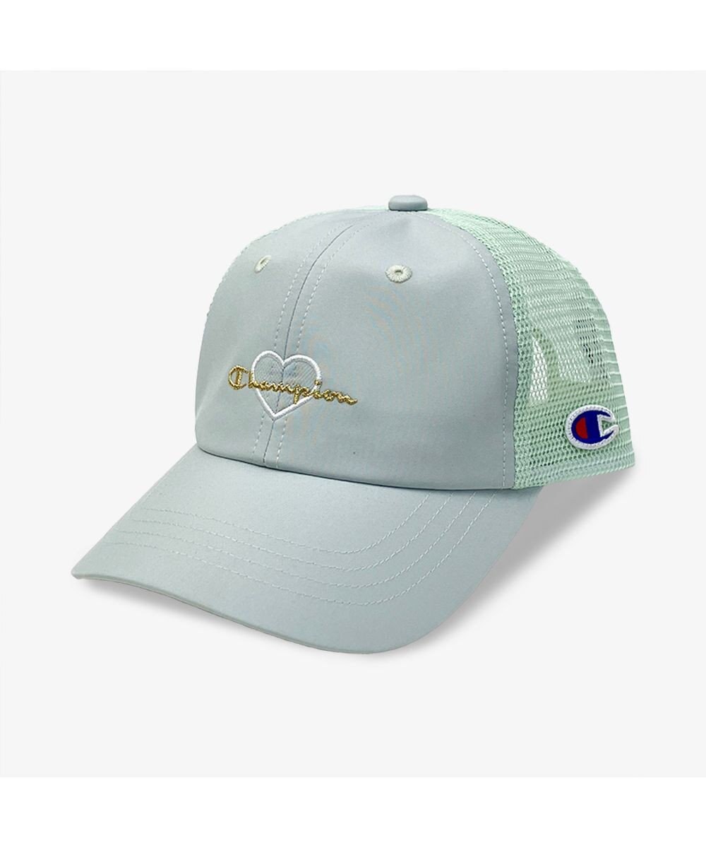 林八百吉商店 Champion　キッズ　ハートワッペンメッシュキャップ 