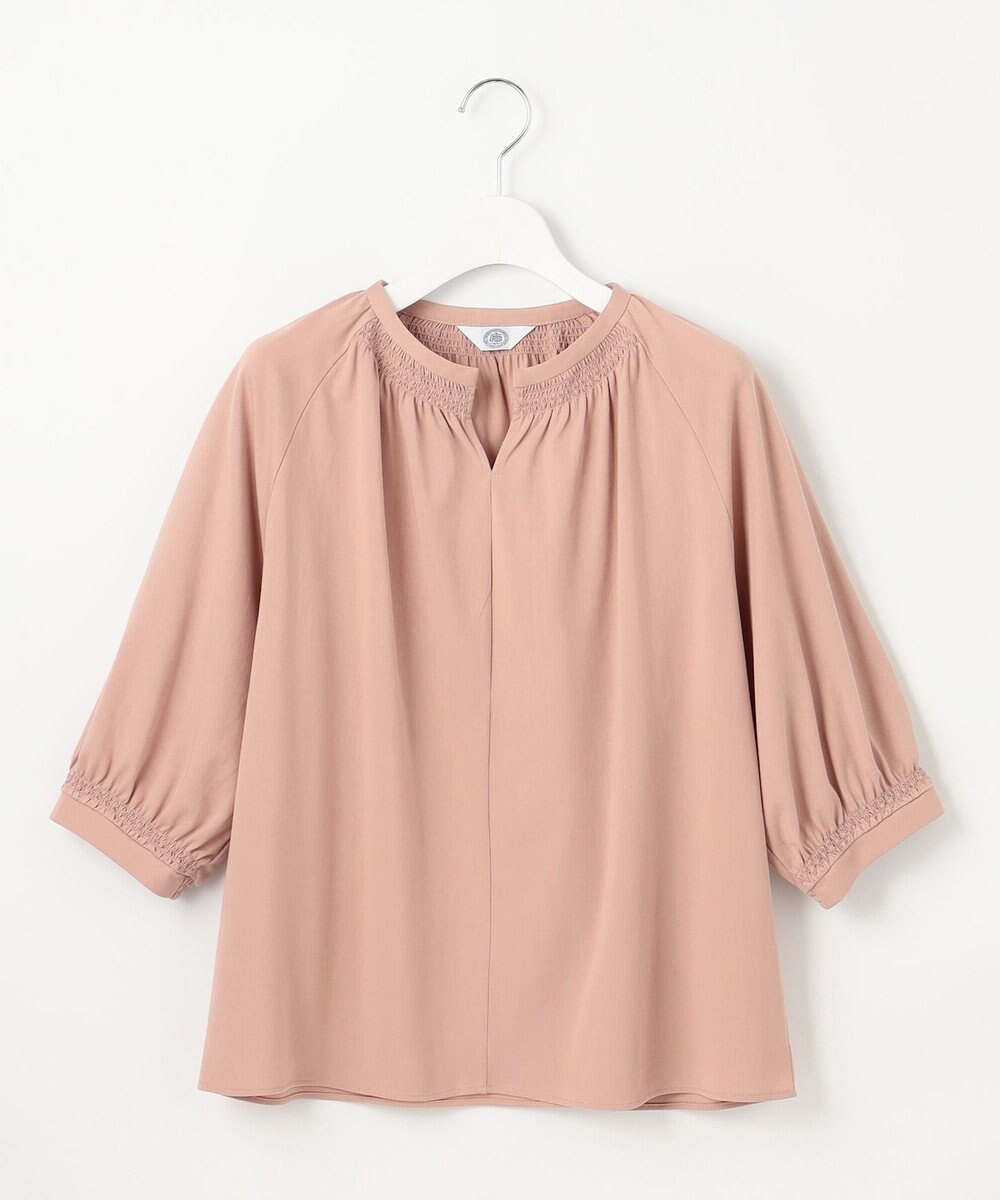 J.PRESS LADIES 【洗える】トリコットバイオ シャーリング カットソー 