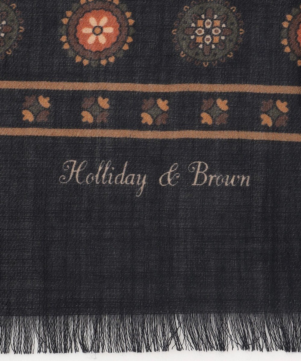 JOSEPH ABBOUD 【イタリア製】ランダムクレストパターン　ストール 