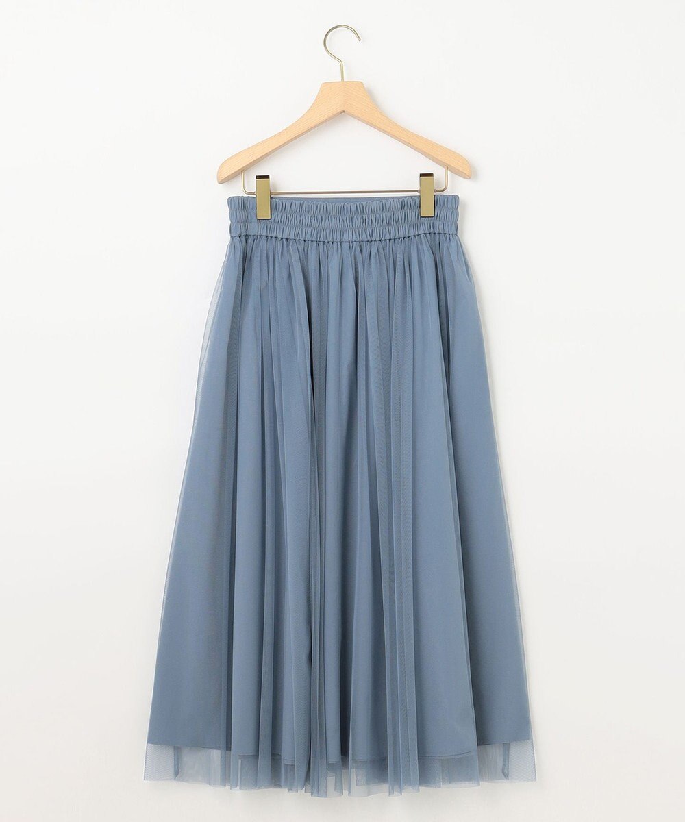 組曲 【飯豊まりえさん着用・Oggi12月号掲載】ギャザーチュール スカート 