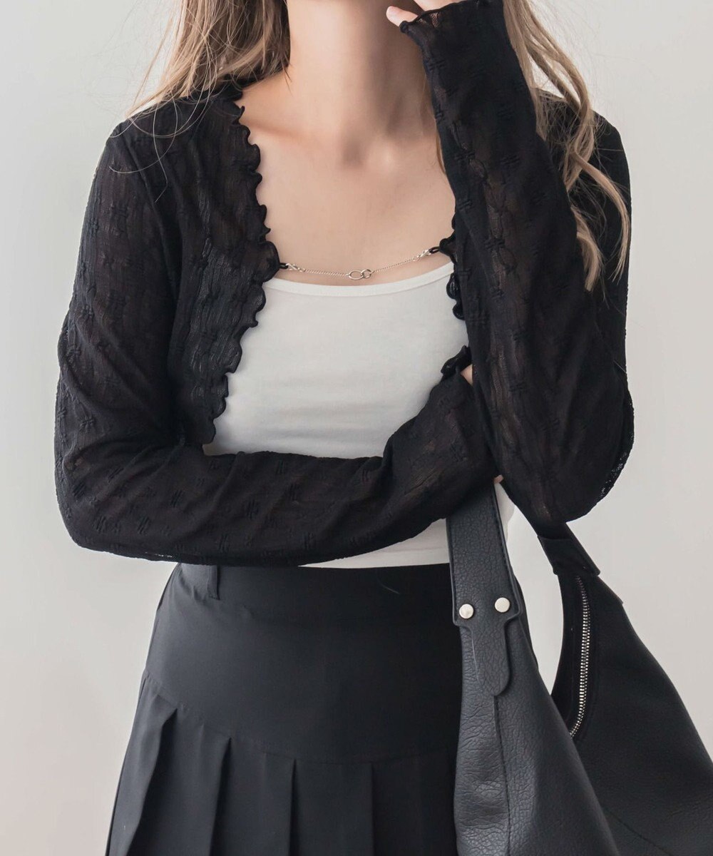 WEGO 【２点セット】アンサンブルレースカーデ 