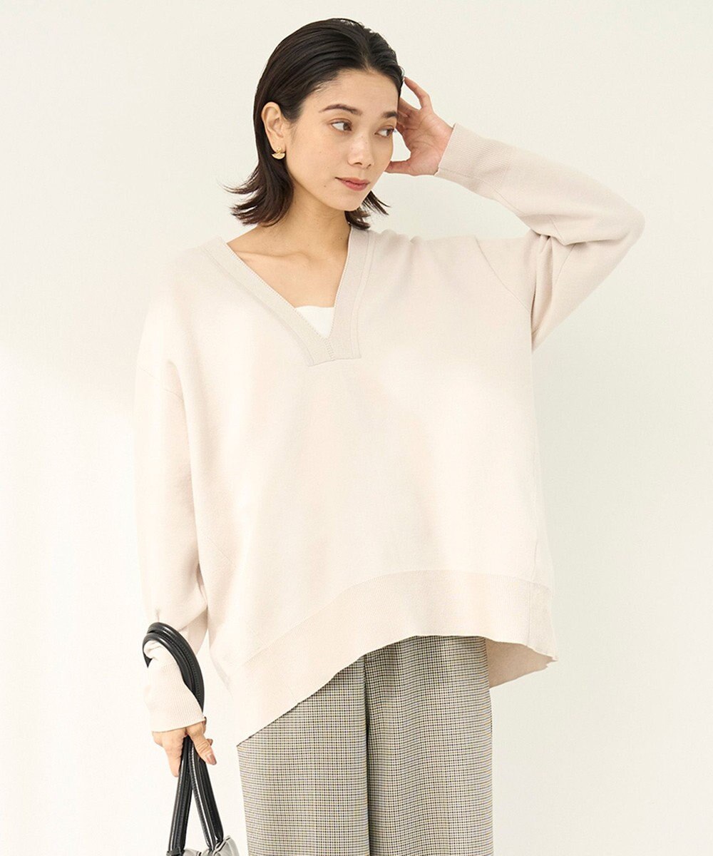 UNFILO スポンジニット ディープネック 