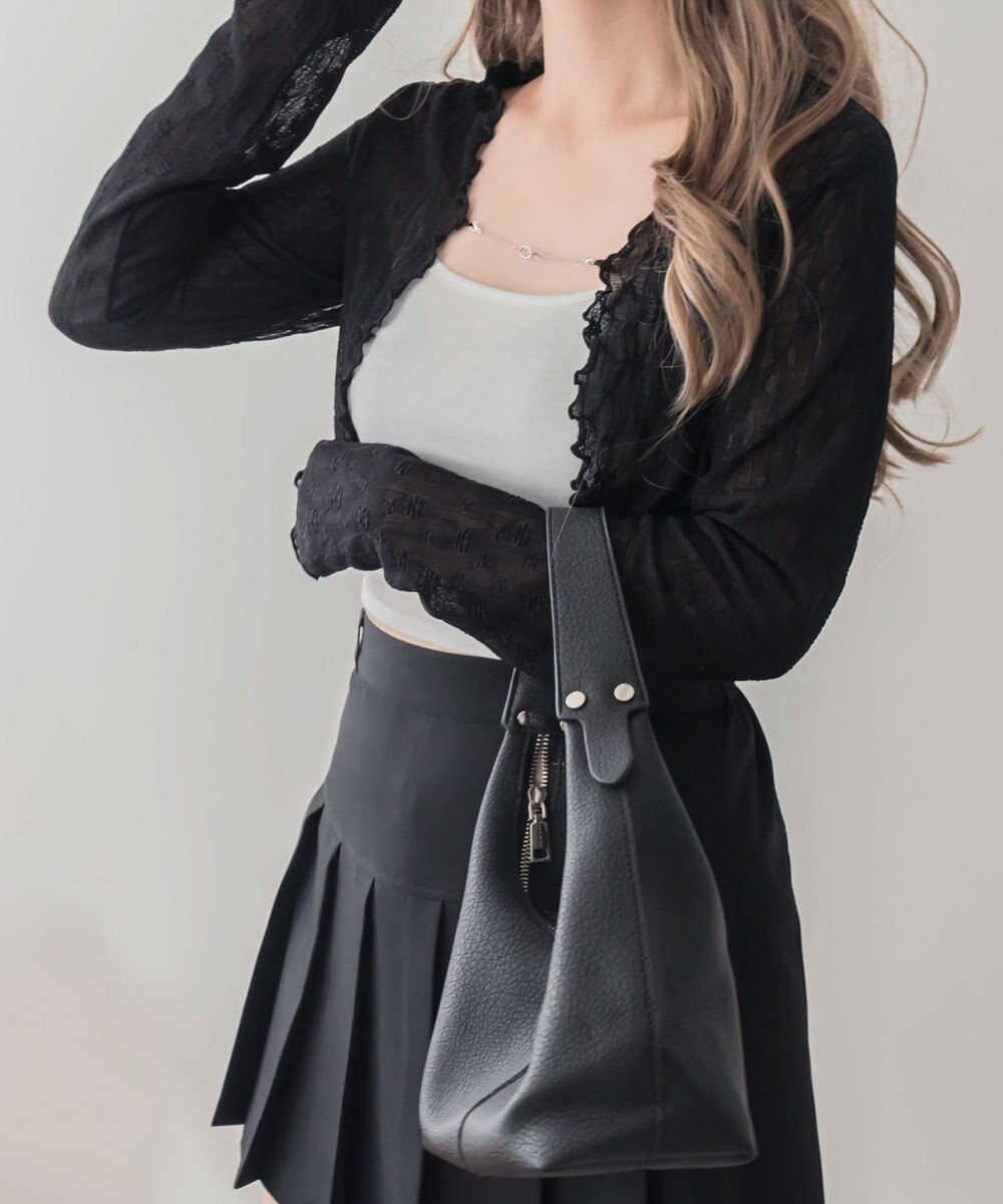 WEGO 【２点セット】アンサンブルレースカーデ 