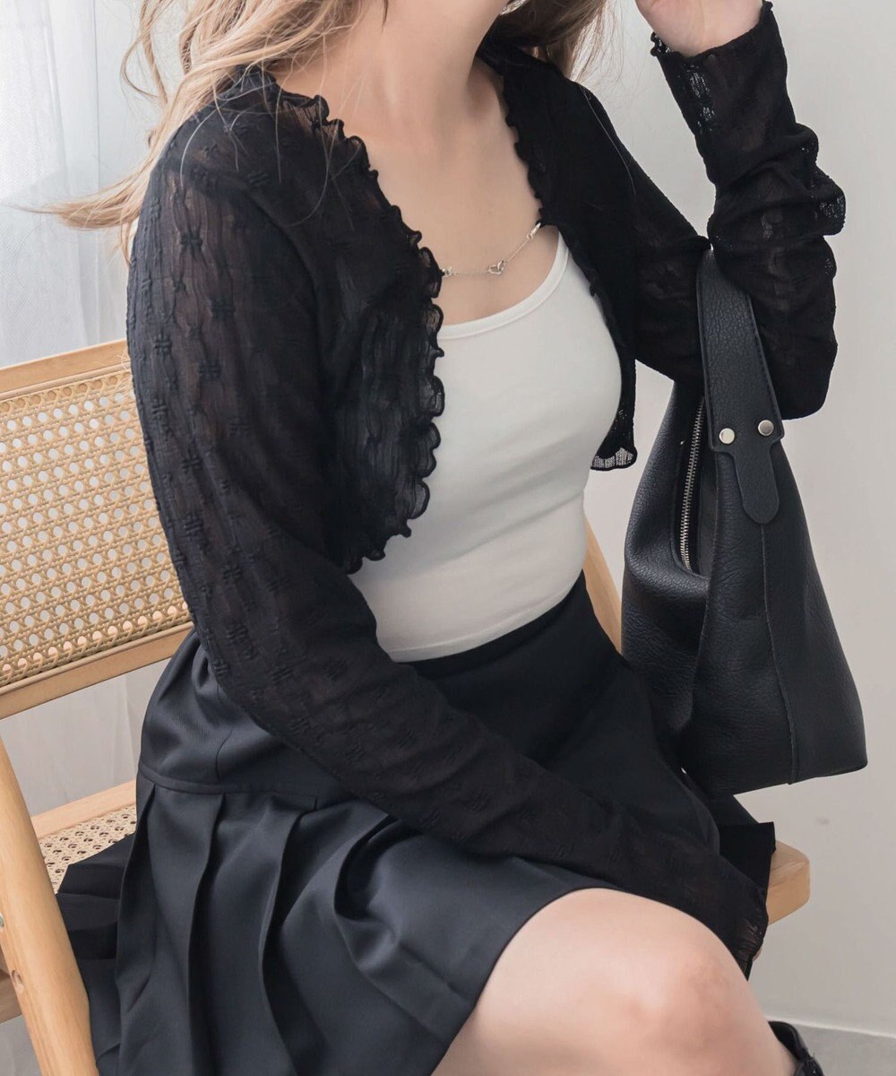 WEGO 【２点セット】アンサンブルレースカーデ 