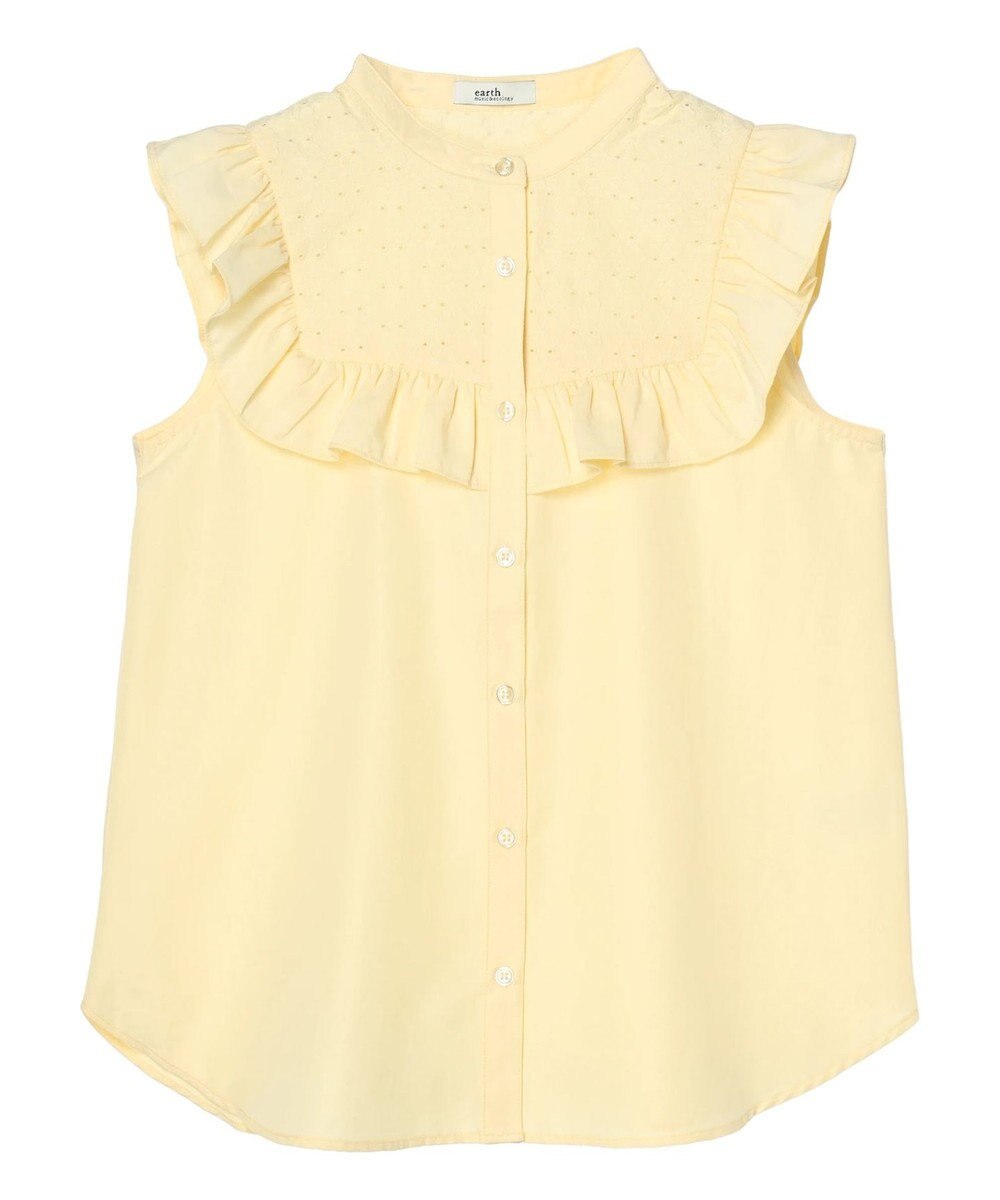 earth music&ecology デコルテレースフリルブラウス 