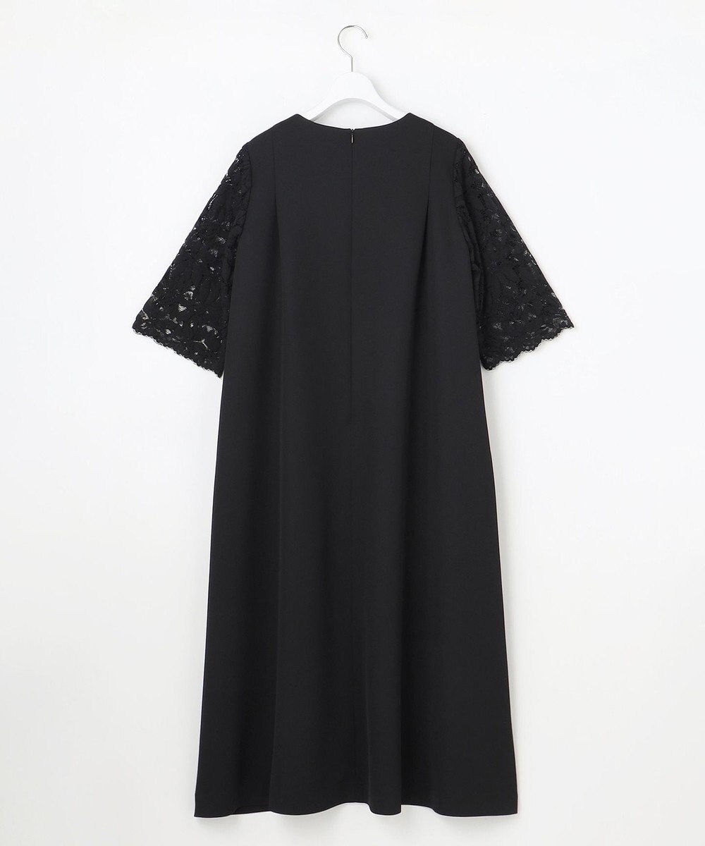 自由区 L 【17号サイズまで展開】フラワーレースダブルクロス ワンピース 