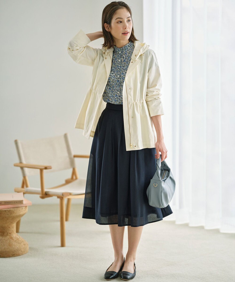 組曲 L 【フード取り外し可】2WAYショート丈ライトアウター 