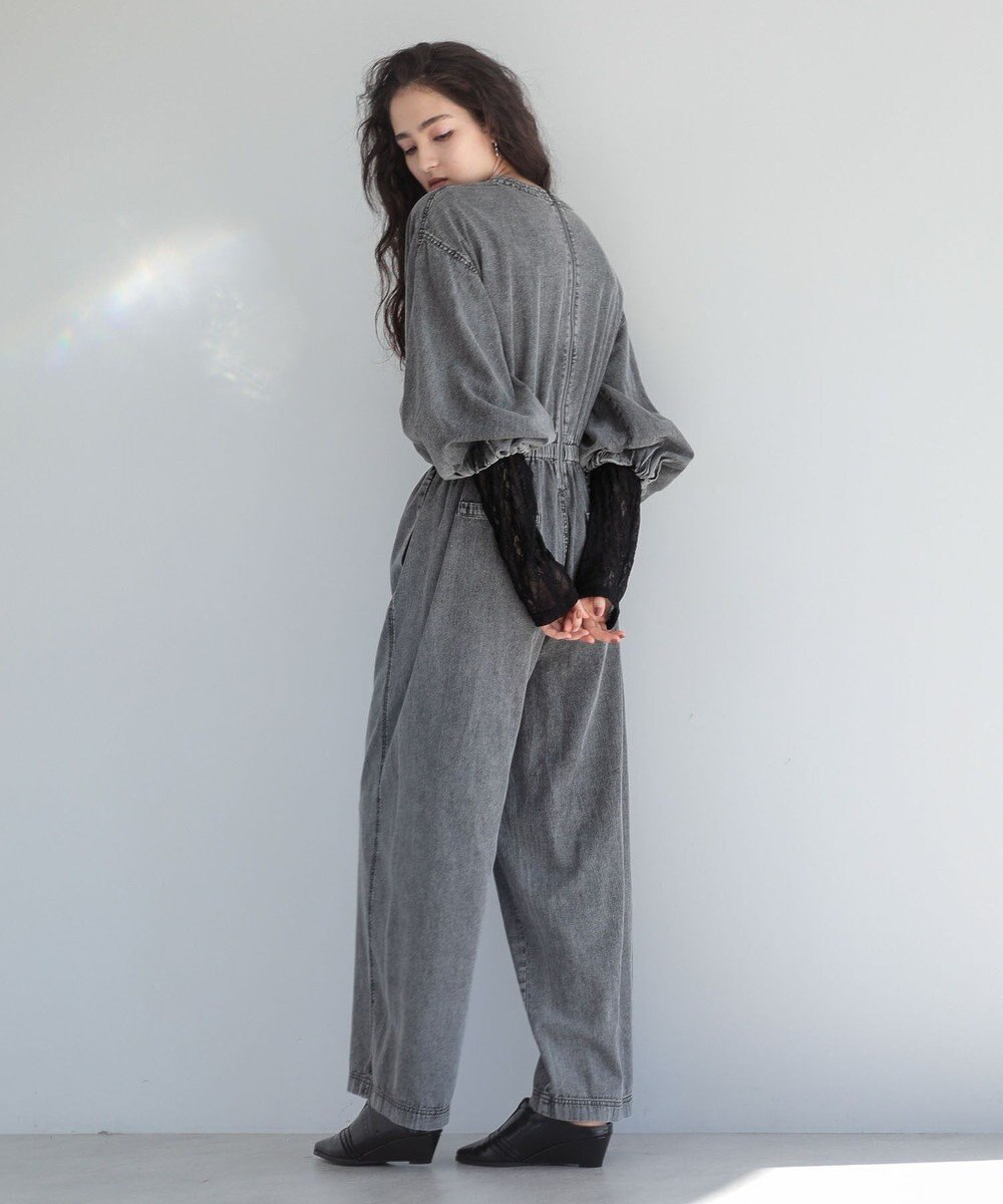 Green Parks ■ＥＳＣＡＲ　シャーリングデニムオールインワン 