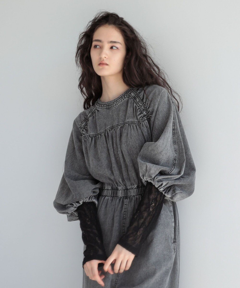 Green Parks ■ＥＳＣＡＲ　シャーリングデニムオールインワン 