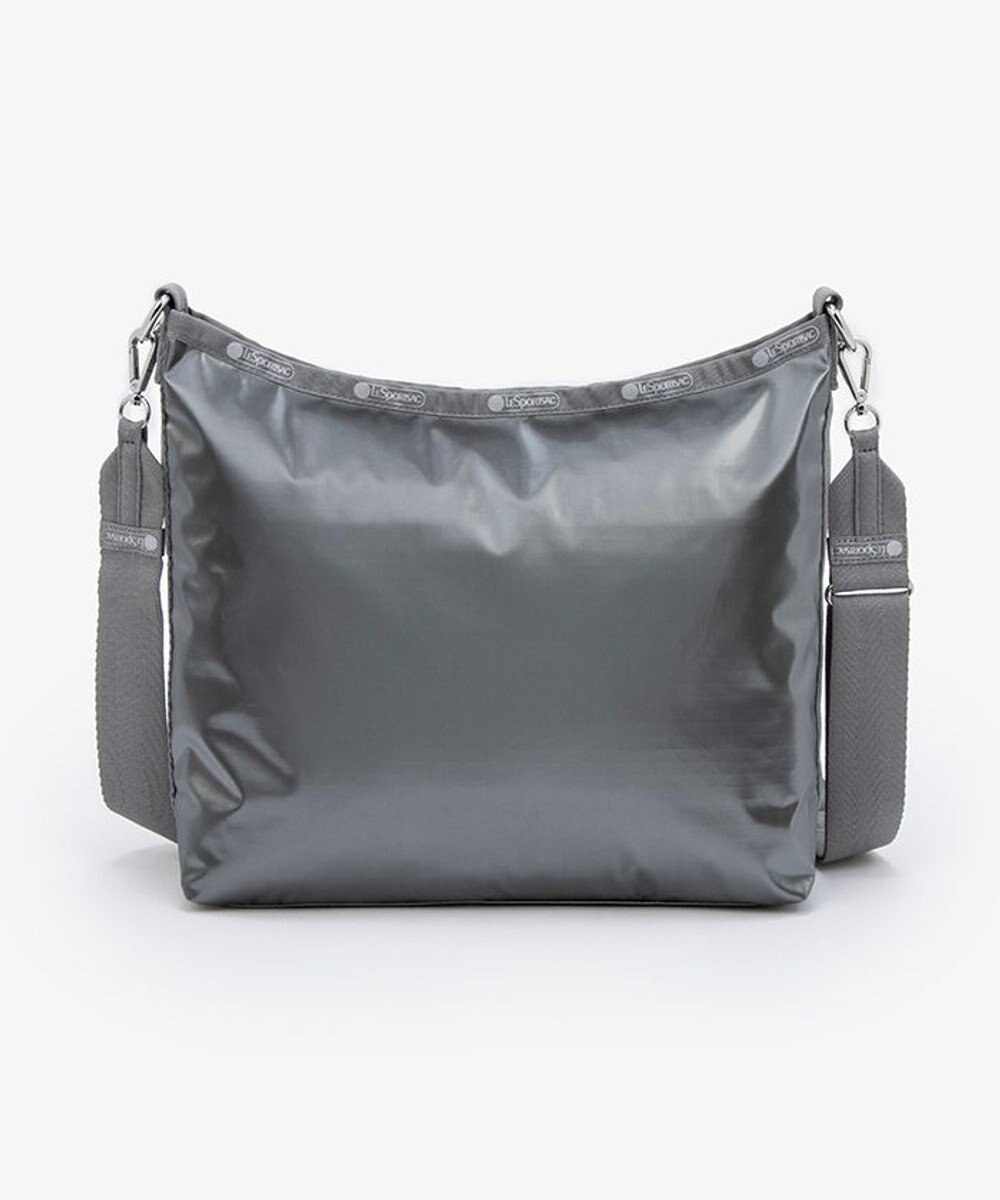 LeSportsac MEDIUM ZIP SHOULDER/ガンメタルグレーシャイン 
