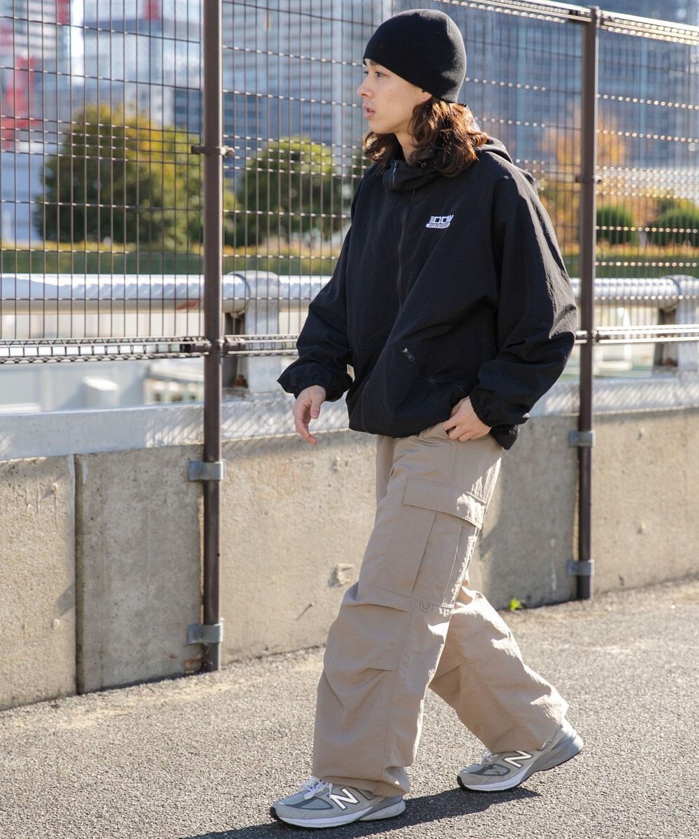 WEGO ナイロンフードシェルブルゾン 