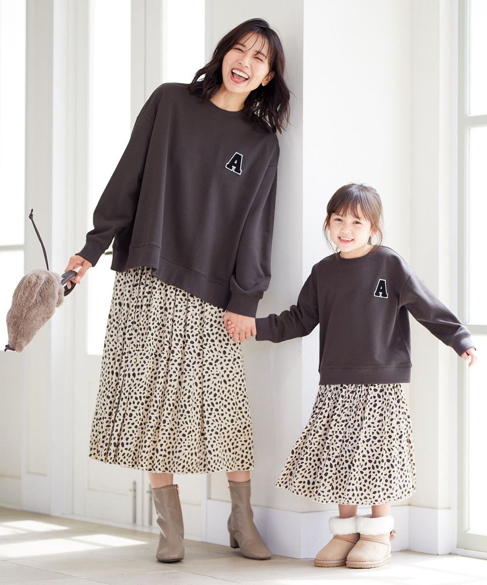 ANY KIDS レオパードスカート 