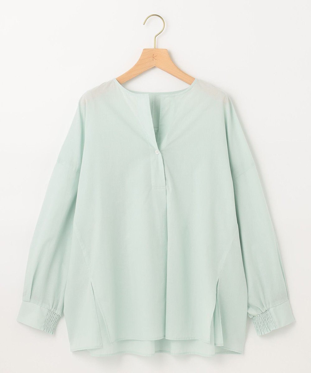 組曲 【洗える】ナチュラルローンスキッパー ブラウス 