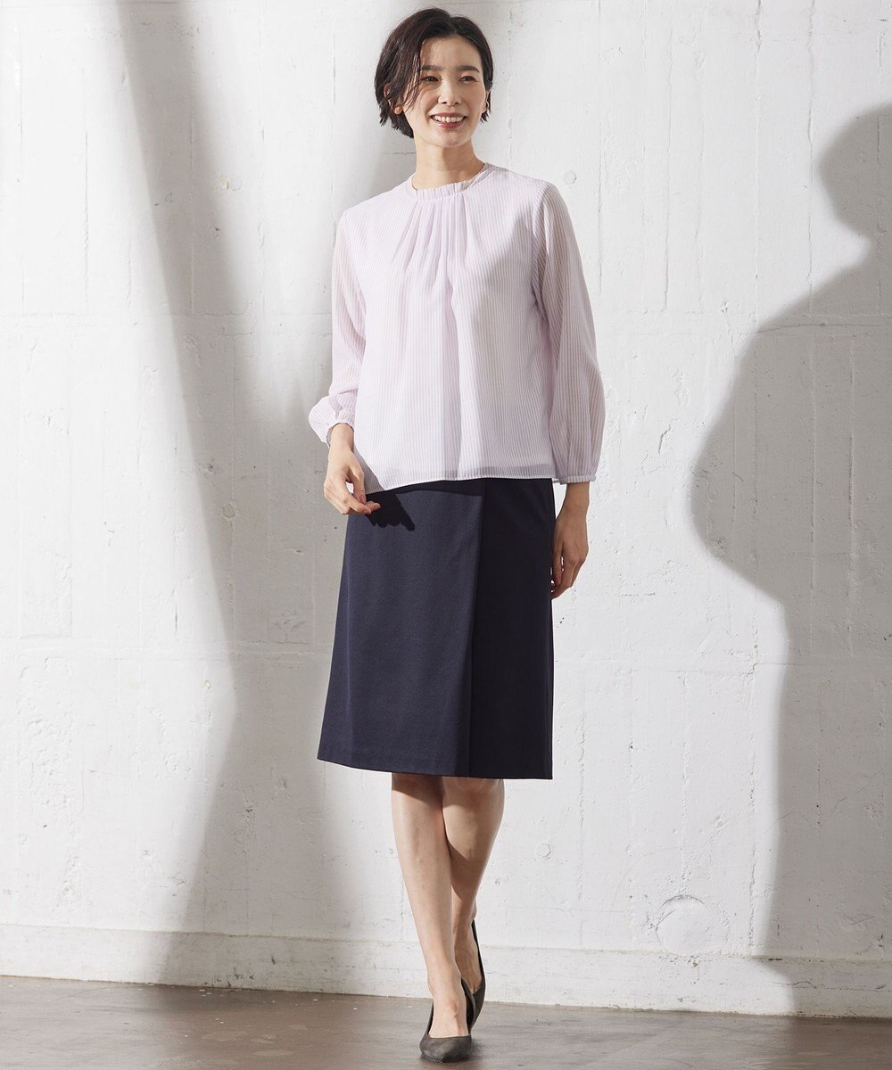 J.PRESS LADIES カチオン ストライプ カットソー 