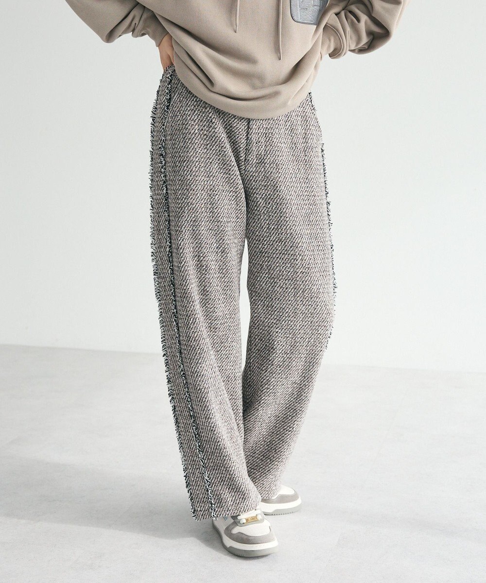 CRAFT STANDARD BOUTIQUE ツイードストレートパンツ 