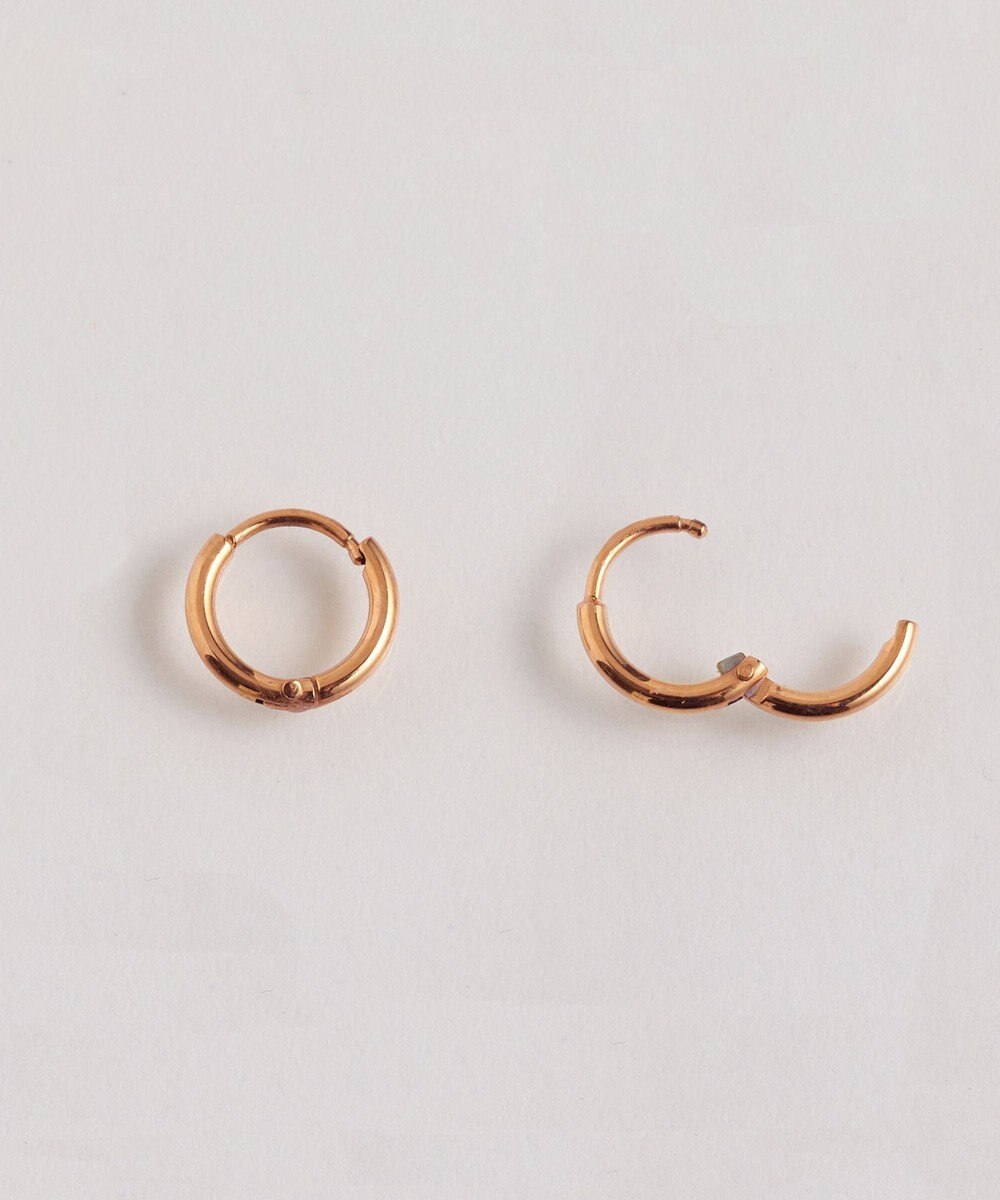 Phoebe 〈シリーズ累計販売10000点突破！〉〈金属アレルギー対応〉ミニフープピアス/サージカルステンレス　ローズゴールド 