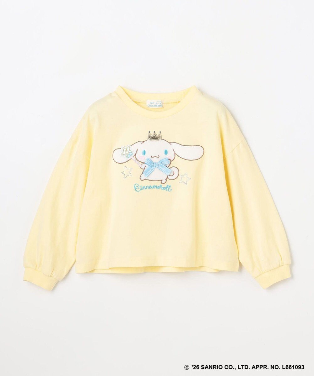 ANY KIDS 【シナモロール×ANY KIDS】アップリケ 長袖Tシャツ 