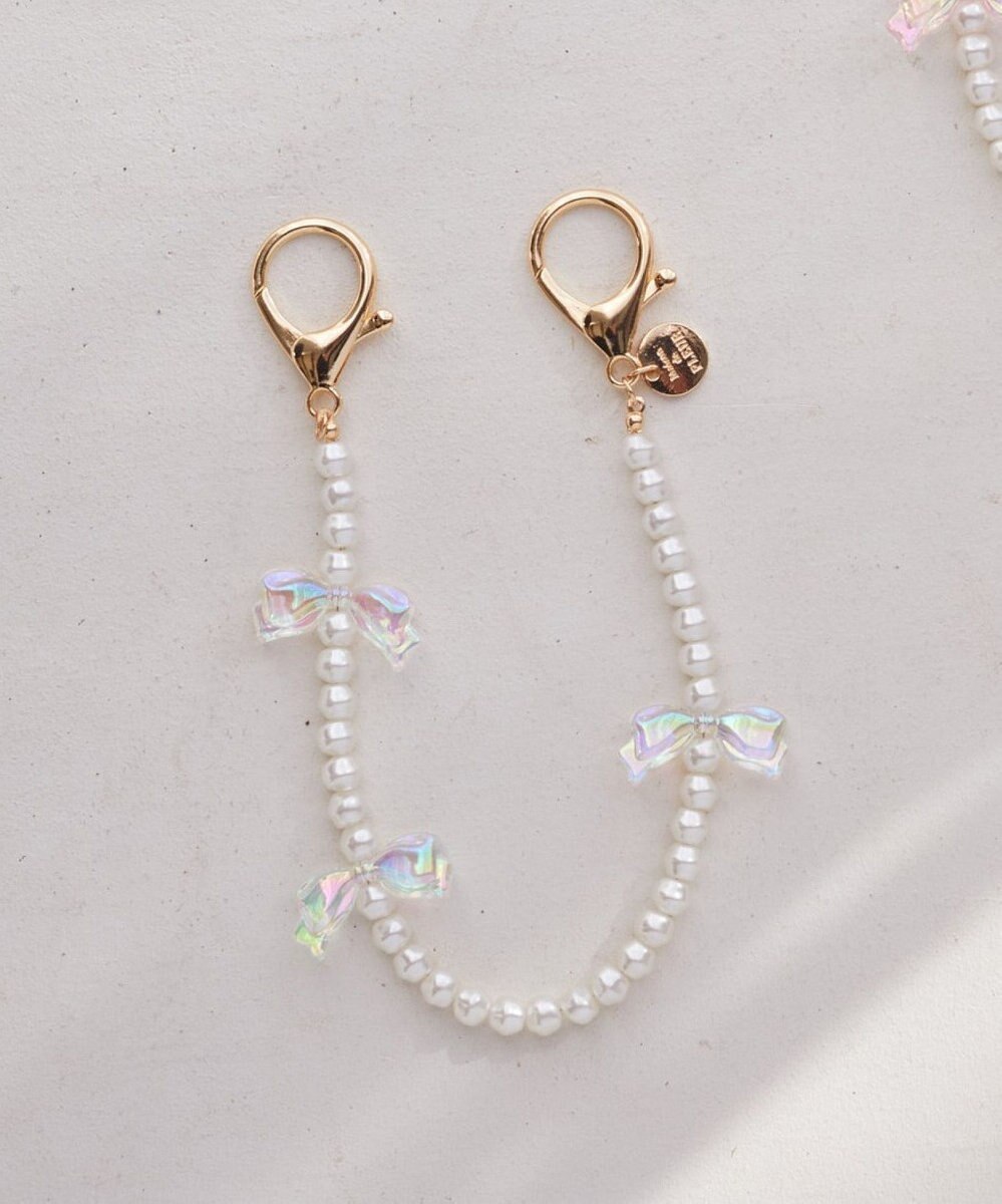 Maison de FLEUR オーロラリボンパールチャーム 