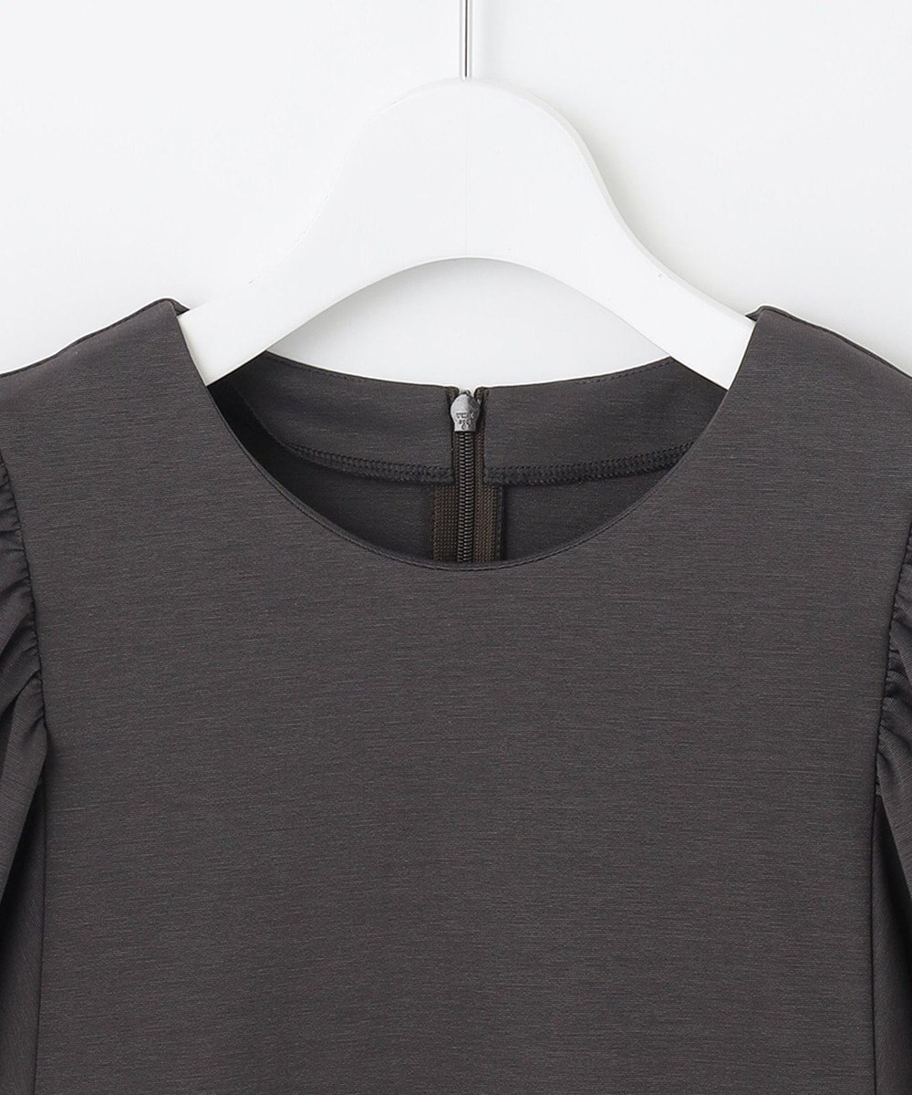 自由区 【洗える・XSサイズあり】ハイツイストポンチボリューム袖 カットソー 